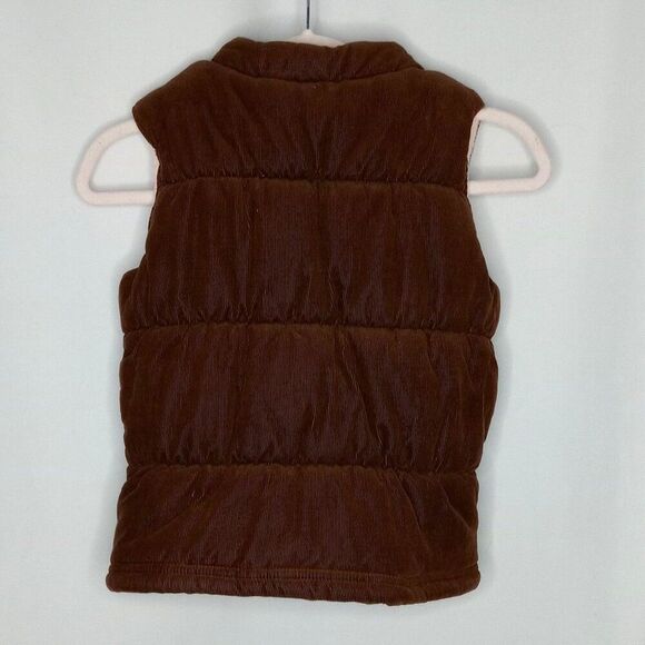 Carter's Puffer Vest Cotton Corduroy Fleece Lined Slvelss Coat Jacket Toddler 3T - Picture 2 of 5